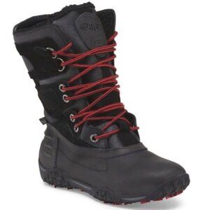 Pajar Canada Black Pearl Lace Up Boots Winter Snow